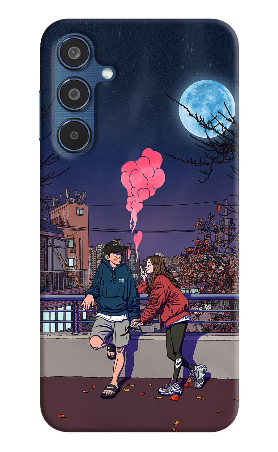 Chilling Couple Samsung M35 5G Back Cover, Hard case
