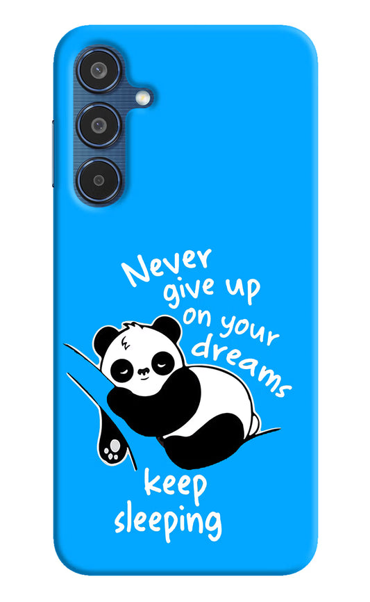 Keep Sleeping Samsung M35 5G Hard Case Back Cover by Casekaro