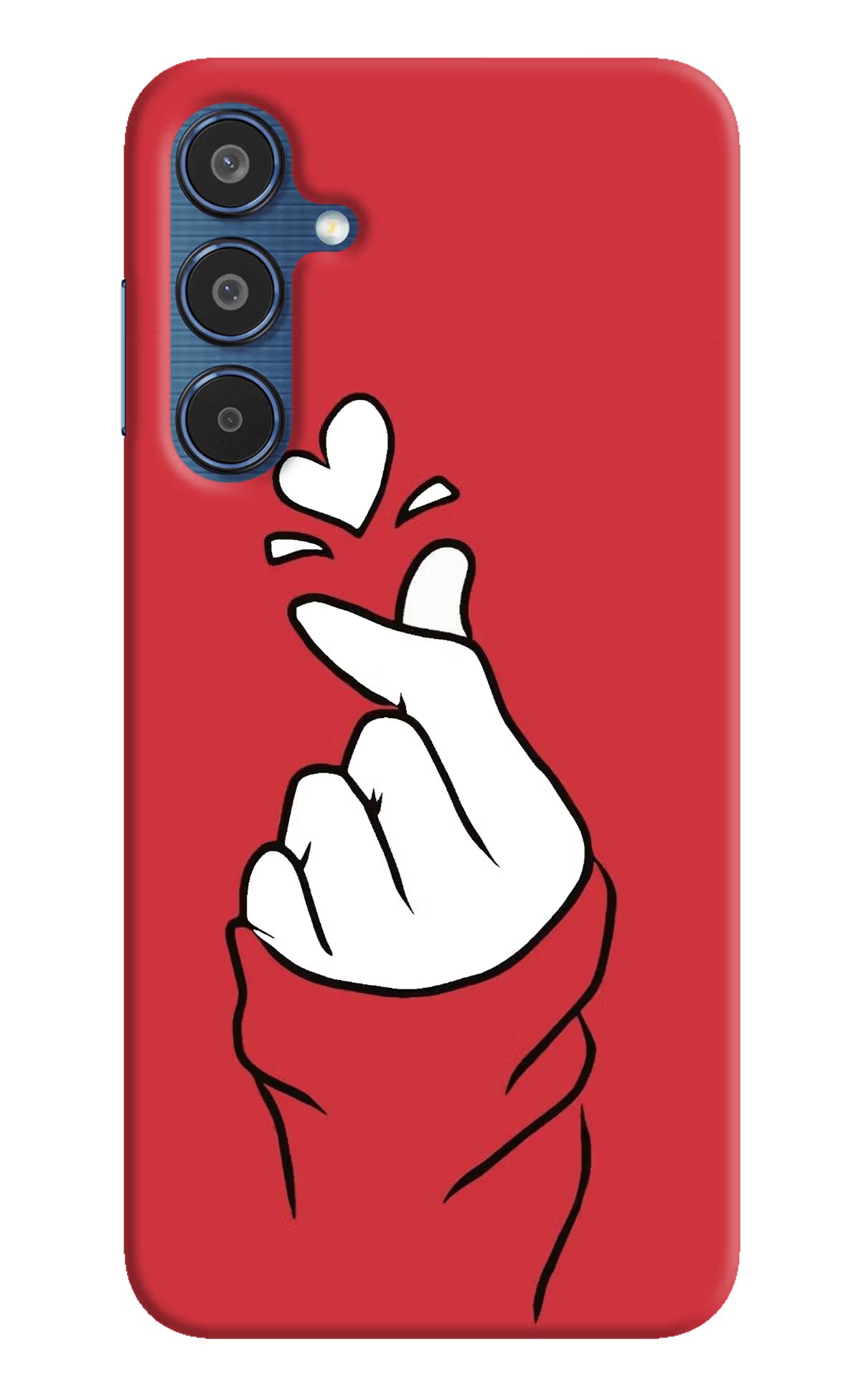 Korean Love Sign Samsung M35 5G Hard Case Back Cover by Casekaro