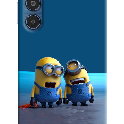 Minion Laughing Samsung M35 5G Hard Case Back Cover by Casekaro
