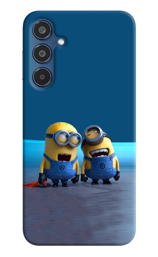 Minion Laughing Samsung M35 5G Hard Case Back Cover by Casekaro