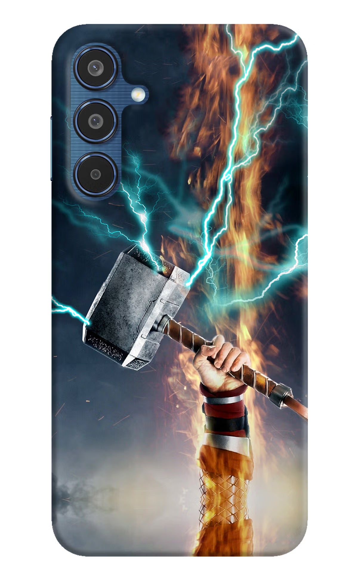 Thor Hammer Mjolnir Samsung M35 5G Hard Case Back Cover by Casekaro
