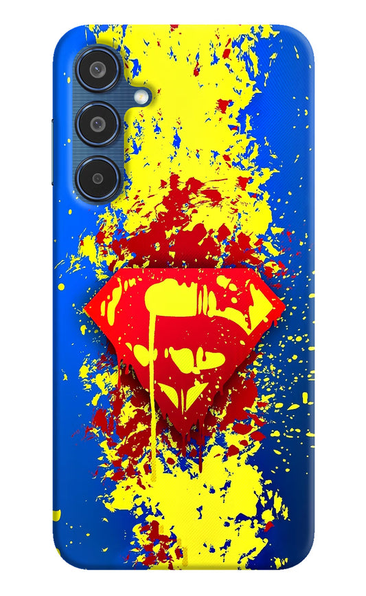 Superman logo Samsung M35 5G Hard Case Back Cover by Casekaro
