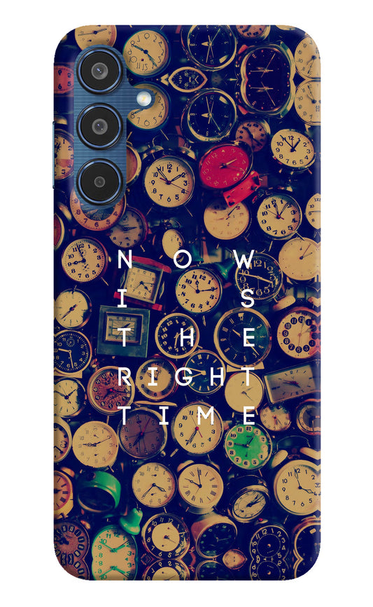 Now is the Right Time Quote Samsung M35 5G Hard Case Back Cover by Casekaro