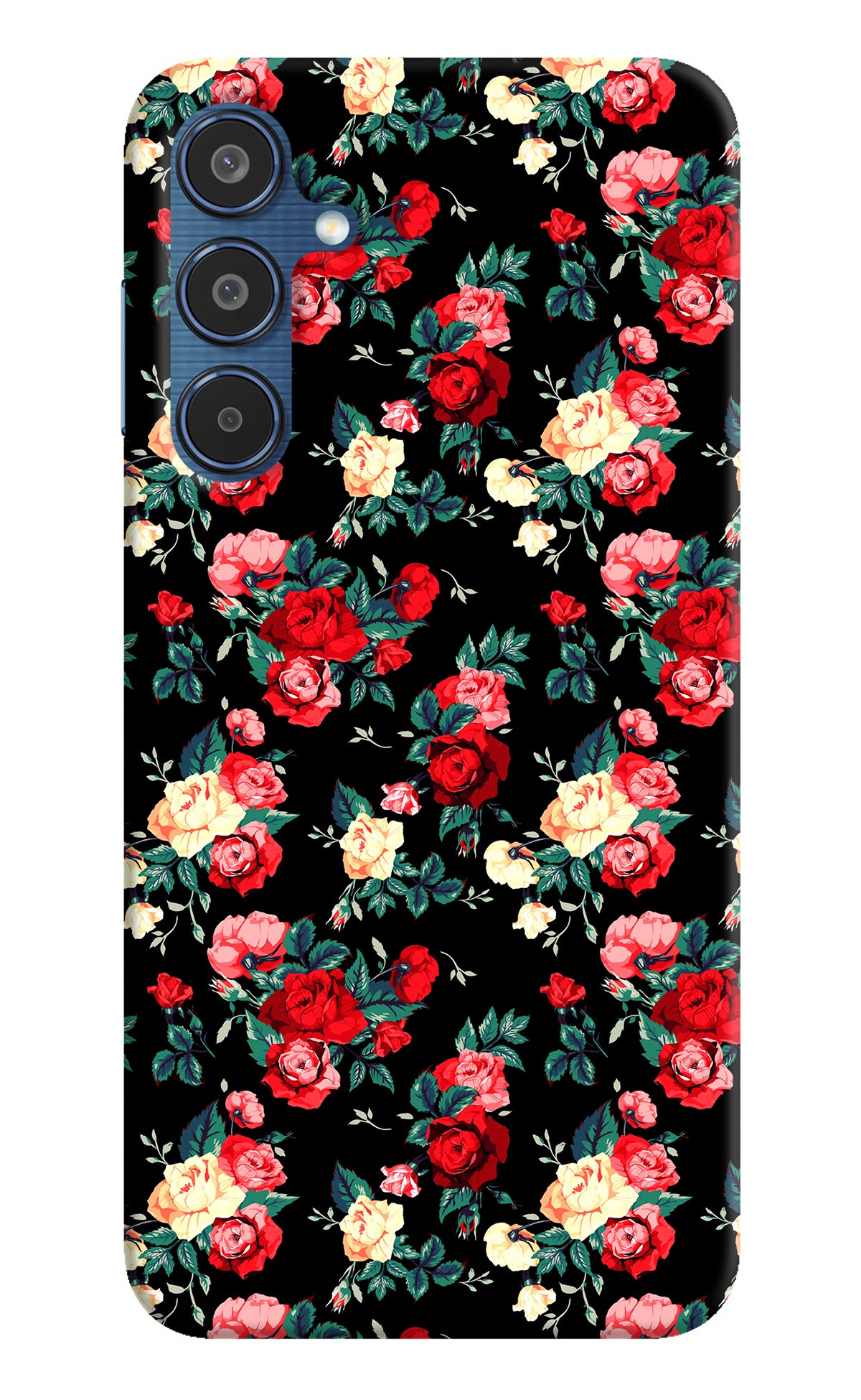 Rose Pattern Samsung M35 5G Back Cover