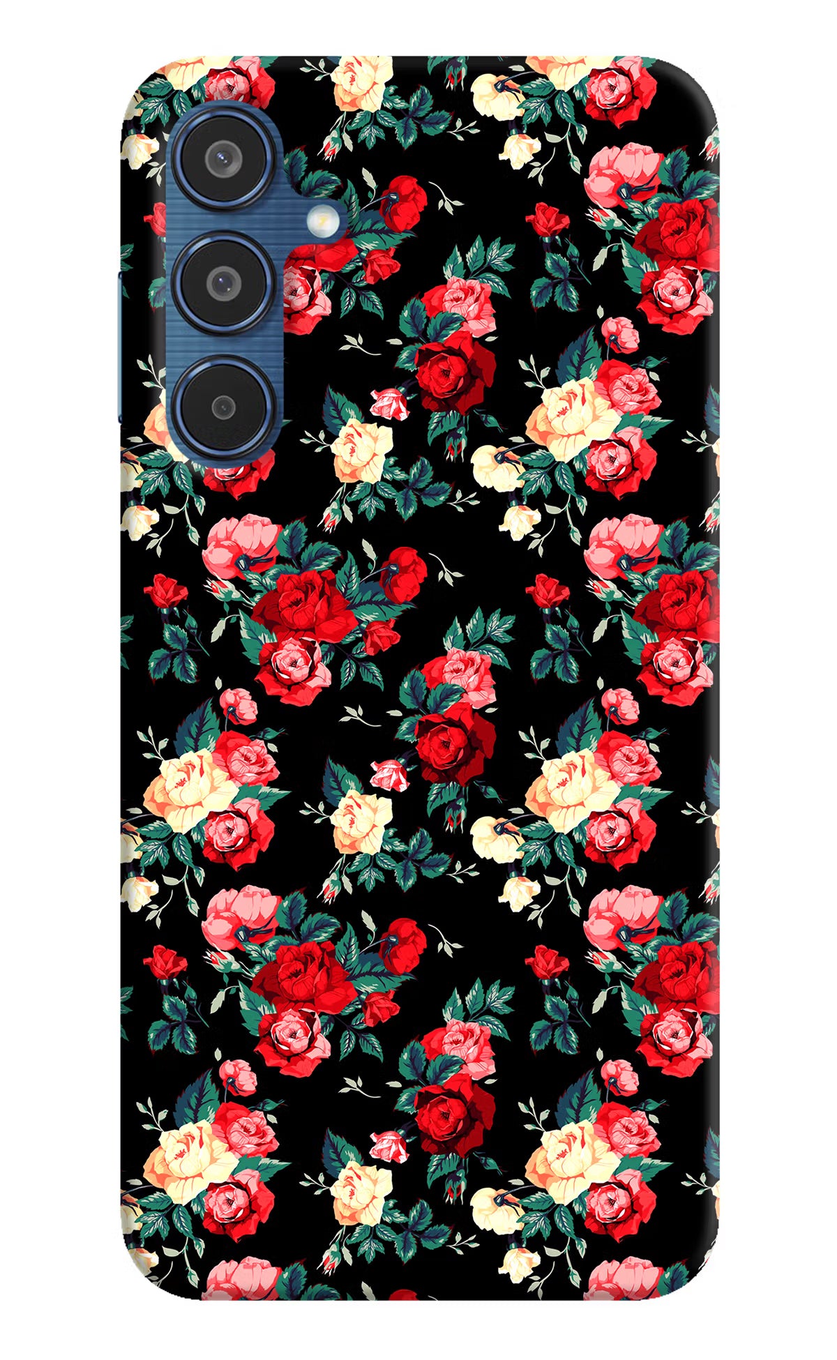 Rose Pattern Samsung M35 5G Hard Case Back Cover by Casekaro