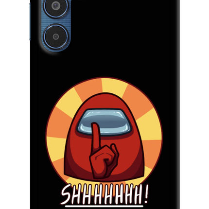 Among Us Shhh! Samsung M35 5G Hard Case Back Cover by Casekaro
