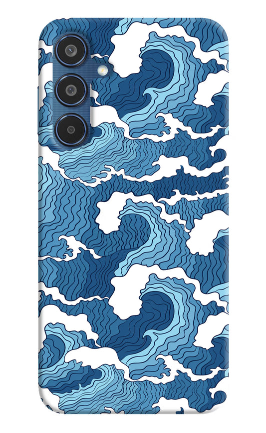 Blue Waves Samsung M35 5G Hard Case Back Cover by Casekaro