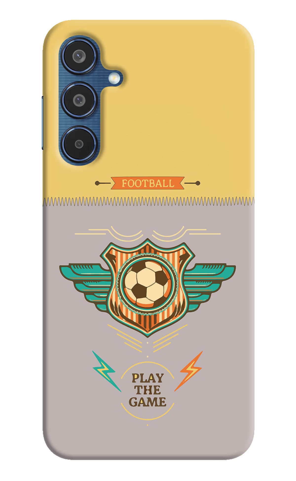 Football Samsung M35 5G Hard Case Back Cover by Casekaro