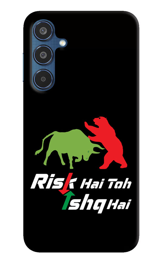 Risk Hai Toh Ishq Hai Samsung M35 5G Hard Case Back Cover by Casekaro