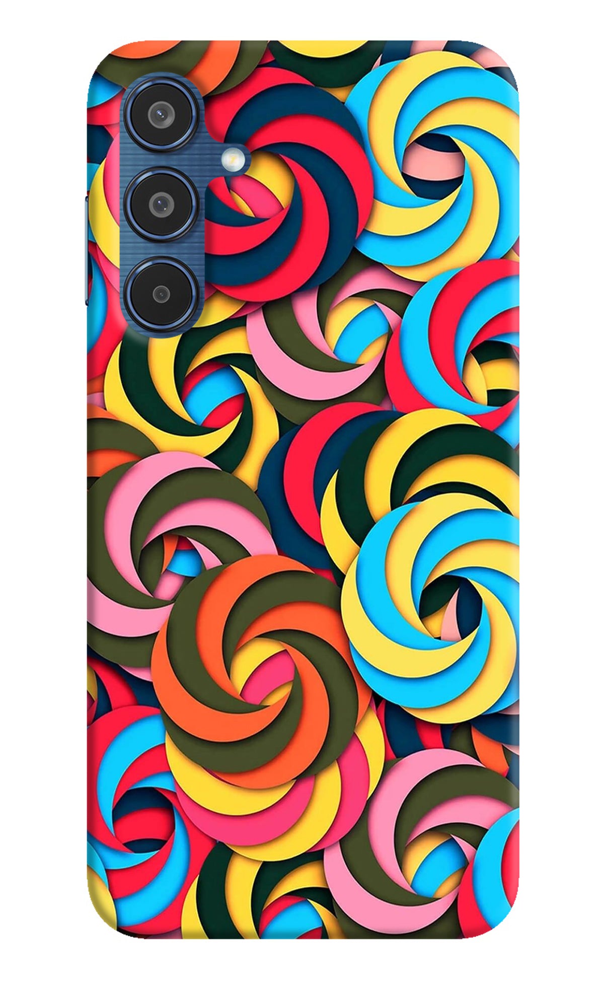 Spiral Pattern Samsung M35 5G Back Cover