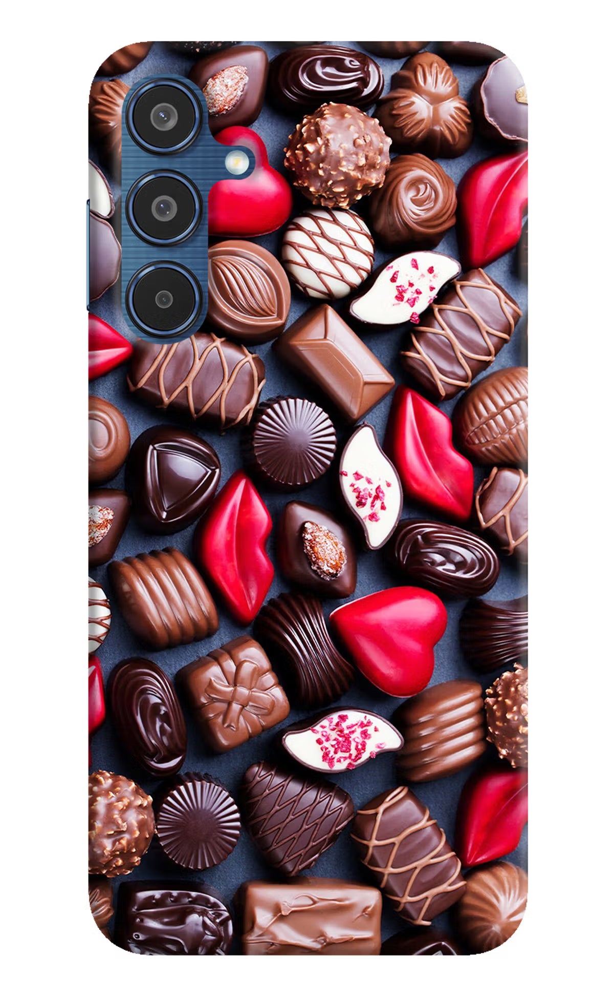 Chocolates Samsung M35 5G Hard Case Back Cover by Casekaro