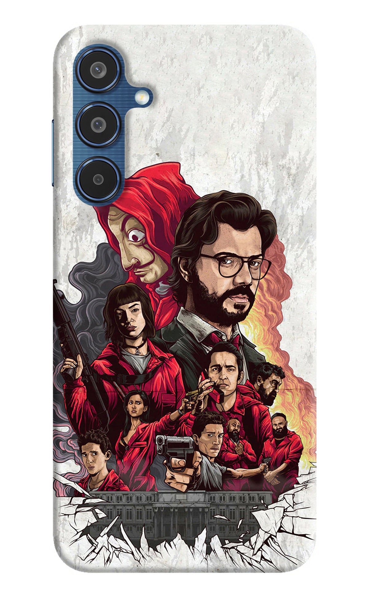 Money Heist Artwork Samsung M35 5G Back Cover