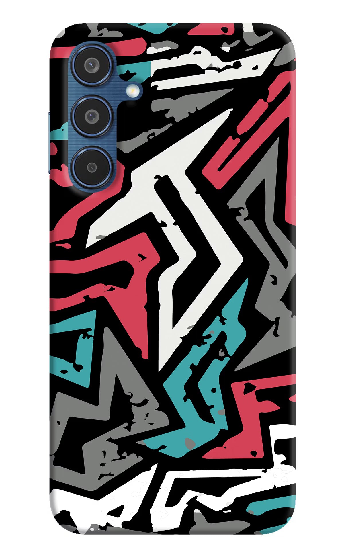 Geometric Graffiti Samsung M35 5G Hard Case Back Cover by Casekaro