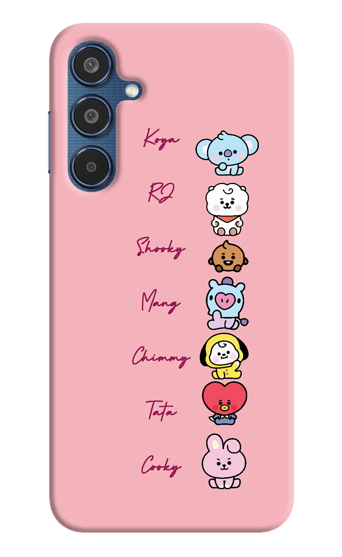 BTS names Samsung M35 5G Hard Case Back Cover by Casekaro