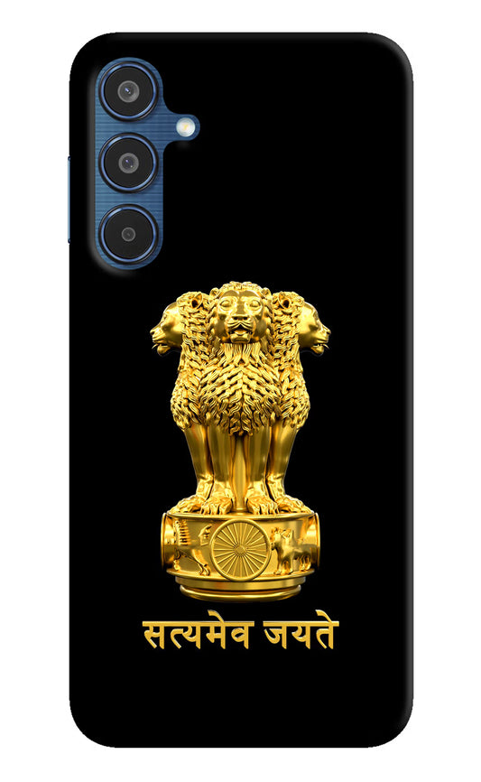 Satyamev Jayate Golden Samsung M35 5G Hard Case Back Cover by Casekaro