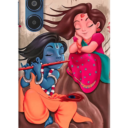 Radhe Krishna Samsung M35 5G Hard Case Back Cover by Casekaro