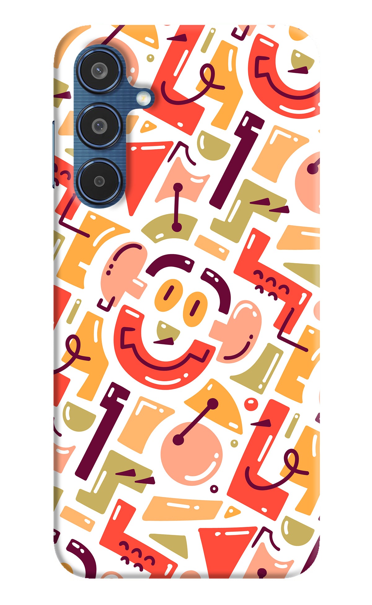 Doodle Pattern Samsung M35 5G Back Cover