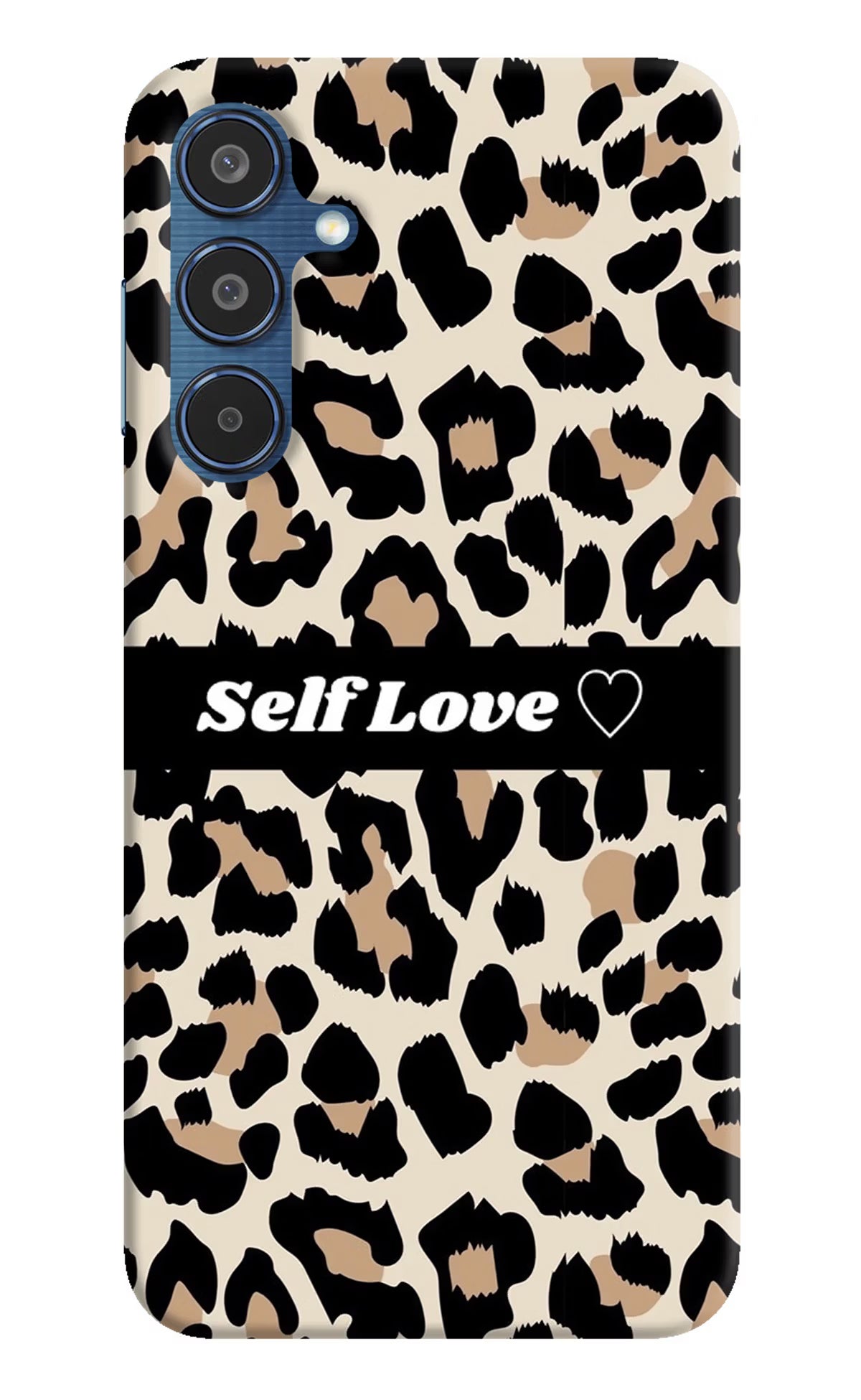 Leopard Print Self Love Samsung M35 5G Hard Case Back Cover by Casekaro
