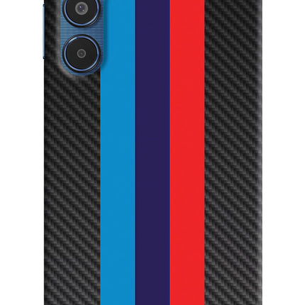 BMW Stripes Pattern Samsung M35 5G Hard Case Back Cover by Casekaro