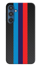 BMW Stripes Pattern Samsung M35 5G Hard Case Back Cover by Casekaro