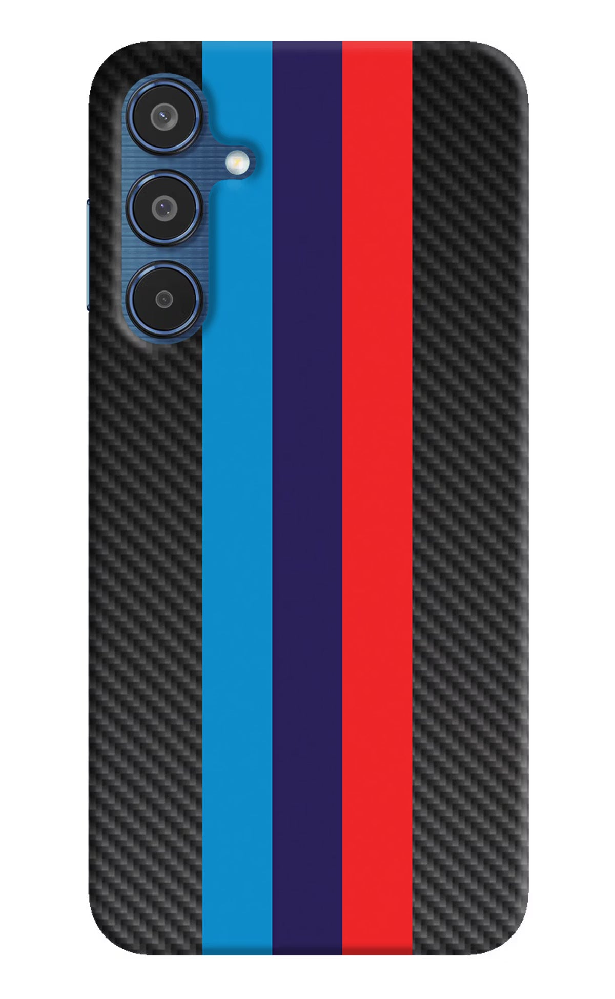 BMW Stripes Pattern Samsung M35 5G Hard Case Back Cover by Casekaro