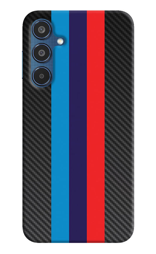 BMW Stripes Pattern Samsung M35 5G Hard Case Back Cover by Casekaro
