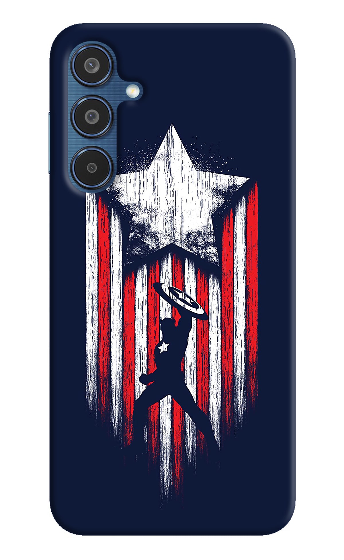 Captain America Marvel Art Samsung M35 5G Back Cover