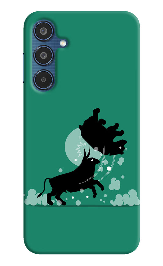 Bull Conqueror Samsung M35 5G Hard Case Back Cover by Casekaro