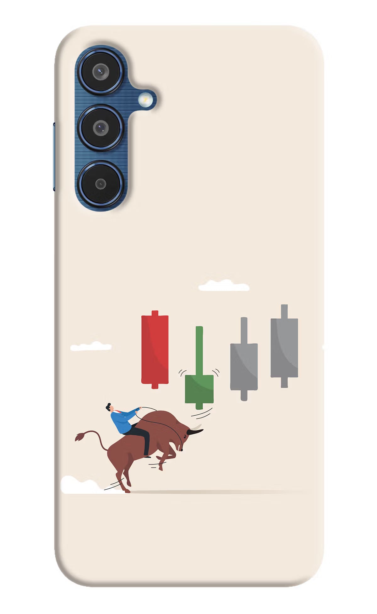 Bull Trading Momentum Samsung M35 5G Hard Case Back Cover by Casekaro