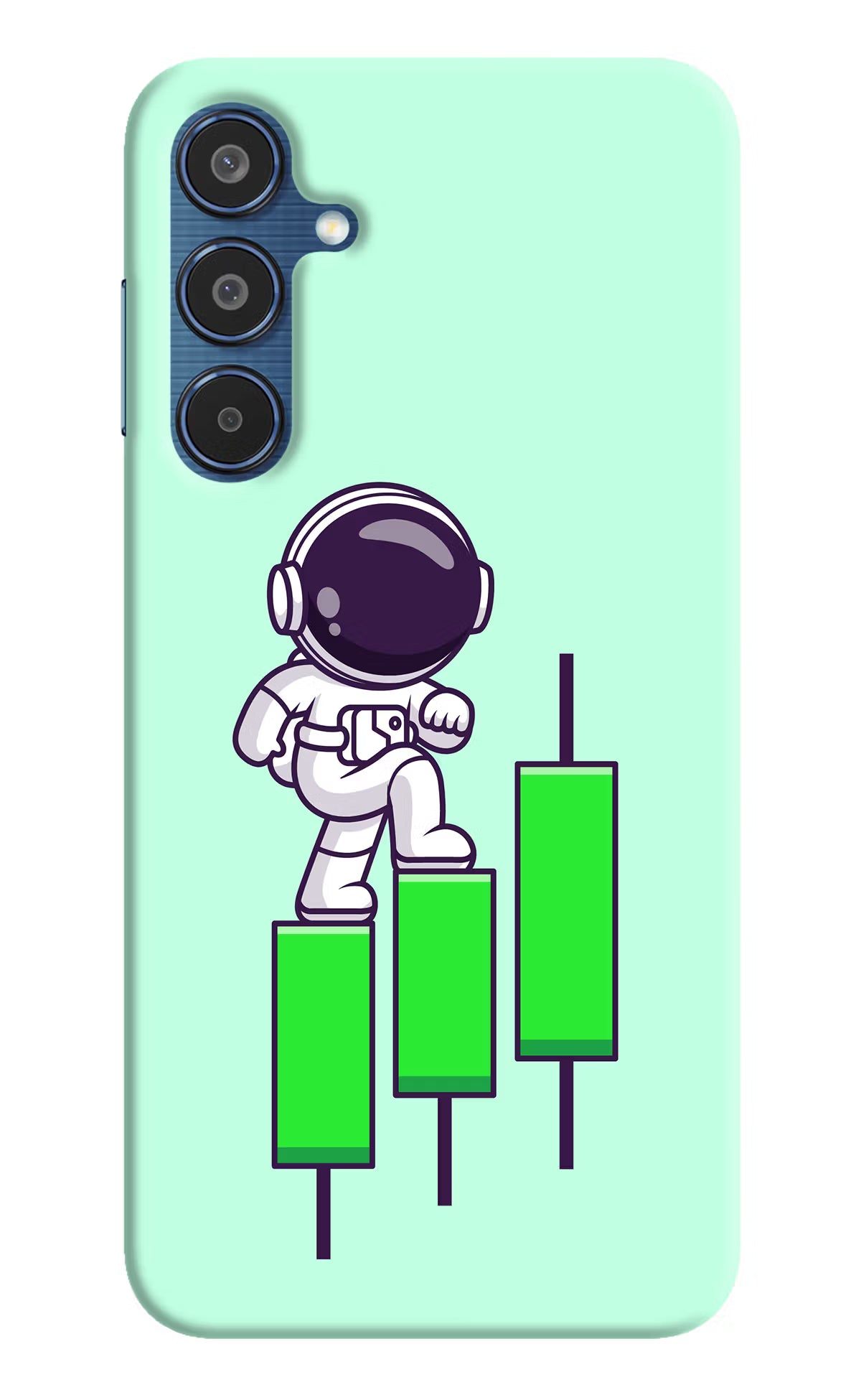 Astronaut Trader Samsung M35 5G Hard Case Back Cover by Casekaro