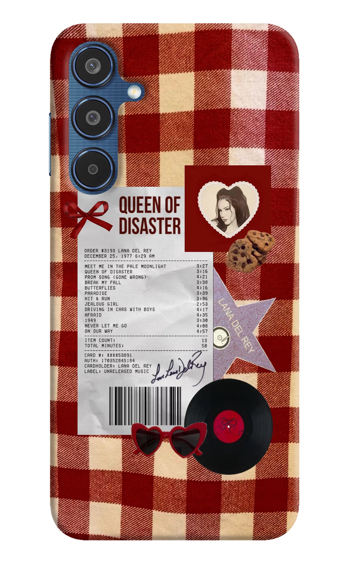 Queen of Disaster Samsung M35 5G Hard Case Back Cover by Casekaro