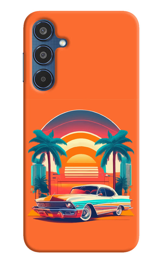 Palm Drive 80s Samsung M35 5G Hard Case Back Cover by Casekaro