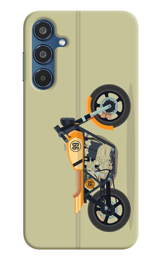 Vertical Speedster Samsung M35 5G Hard Case Back Cover by Casekaro