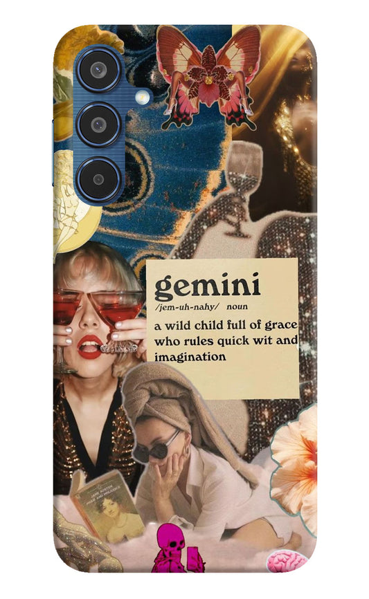 Gemini Zodiac Samsung M35 5G Hard Case Back Cover by Casekaro