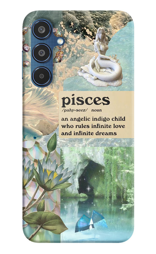 Pisces Zodiac Samsung M35 5G Hard Case Back Cover by Casekaro