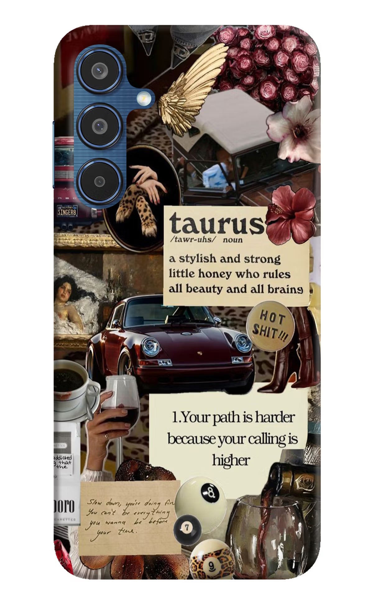 Taurus Zodiac Samsung M35 5G Hard Case Back Cover by Casekaro