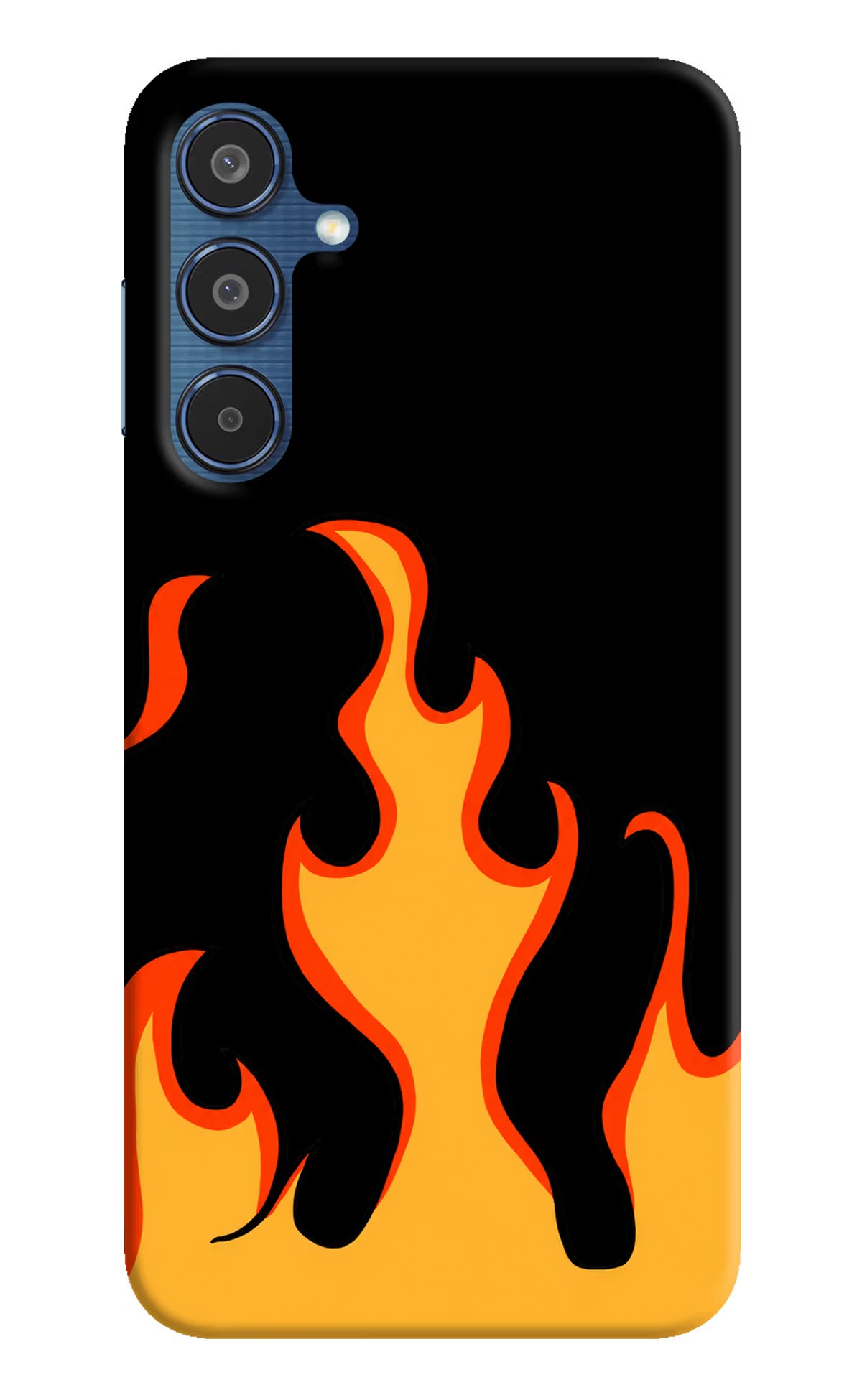 Fired Up – Black Samsung M35 5G Hard Case Back Cover by Casekaro