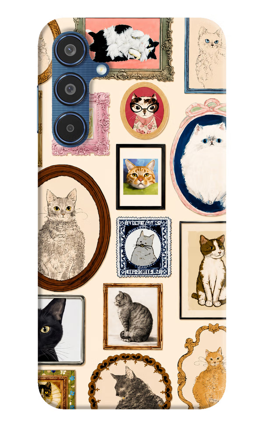 Mirror Cats Samsung M35 5G Back Cover, Hard case