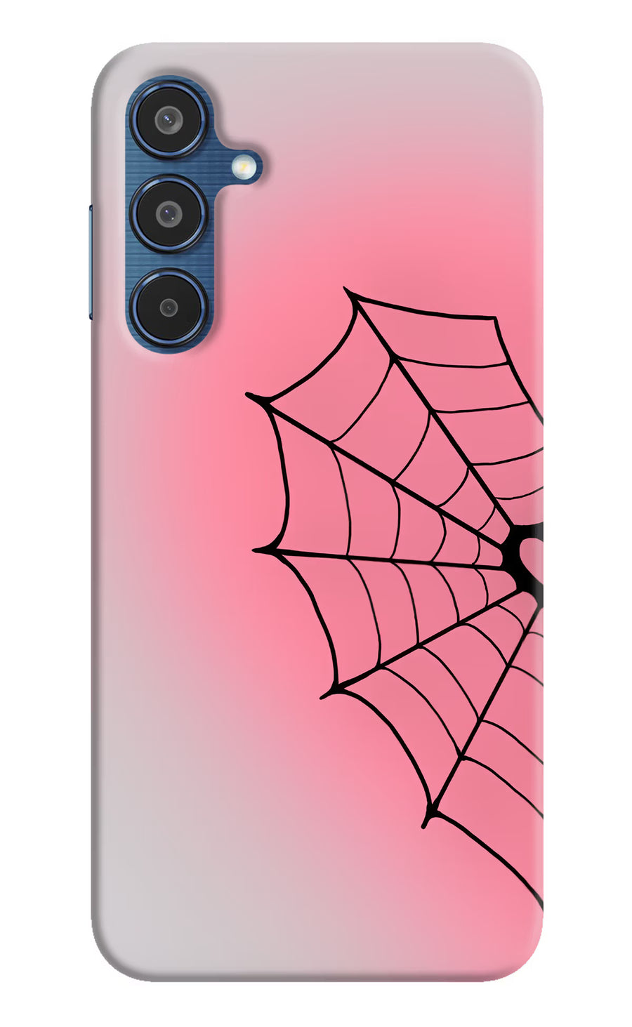 Pink Web Samsung M35 5G Back Cover, Hard case