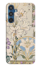 White Lily Samsung M35 5G Hard Case Back Cover by Casekaro