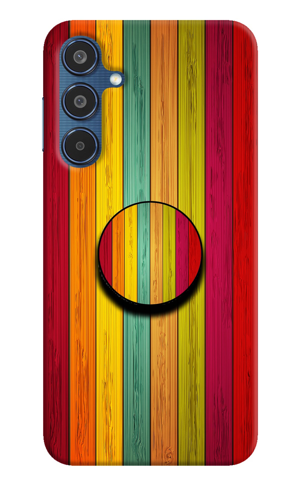 Multicolor Wooden Samsung M35 5G Pop Case