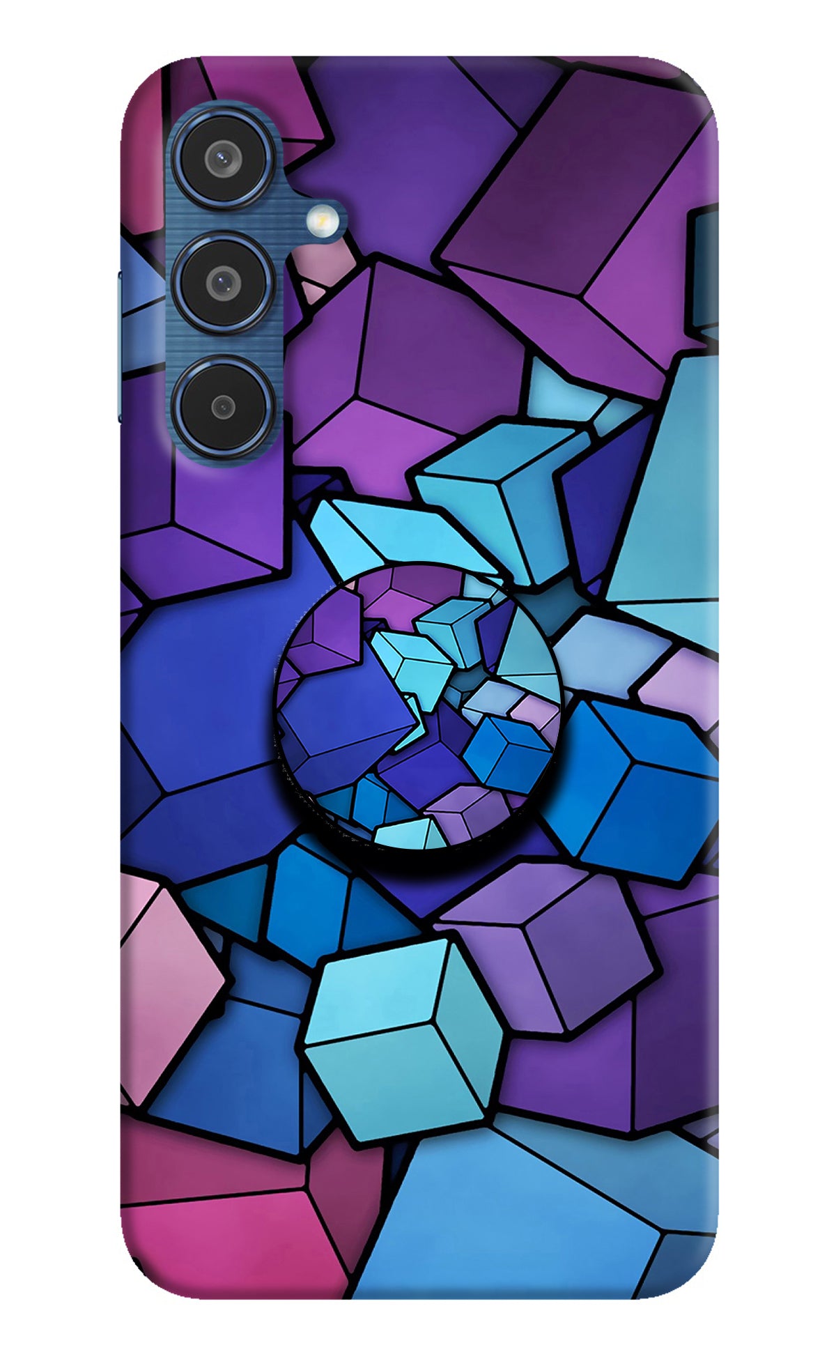 Cubic Abstract Samsung M35 5G Pop Case