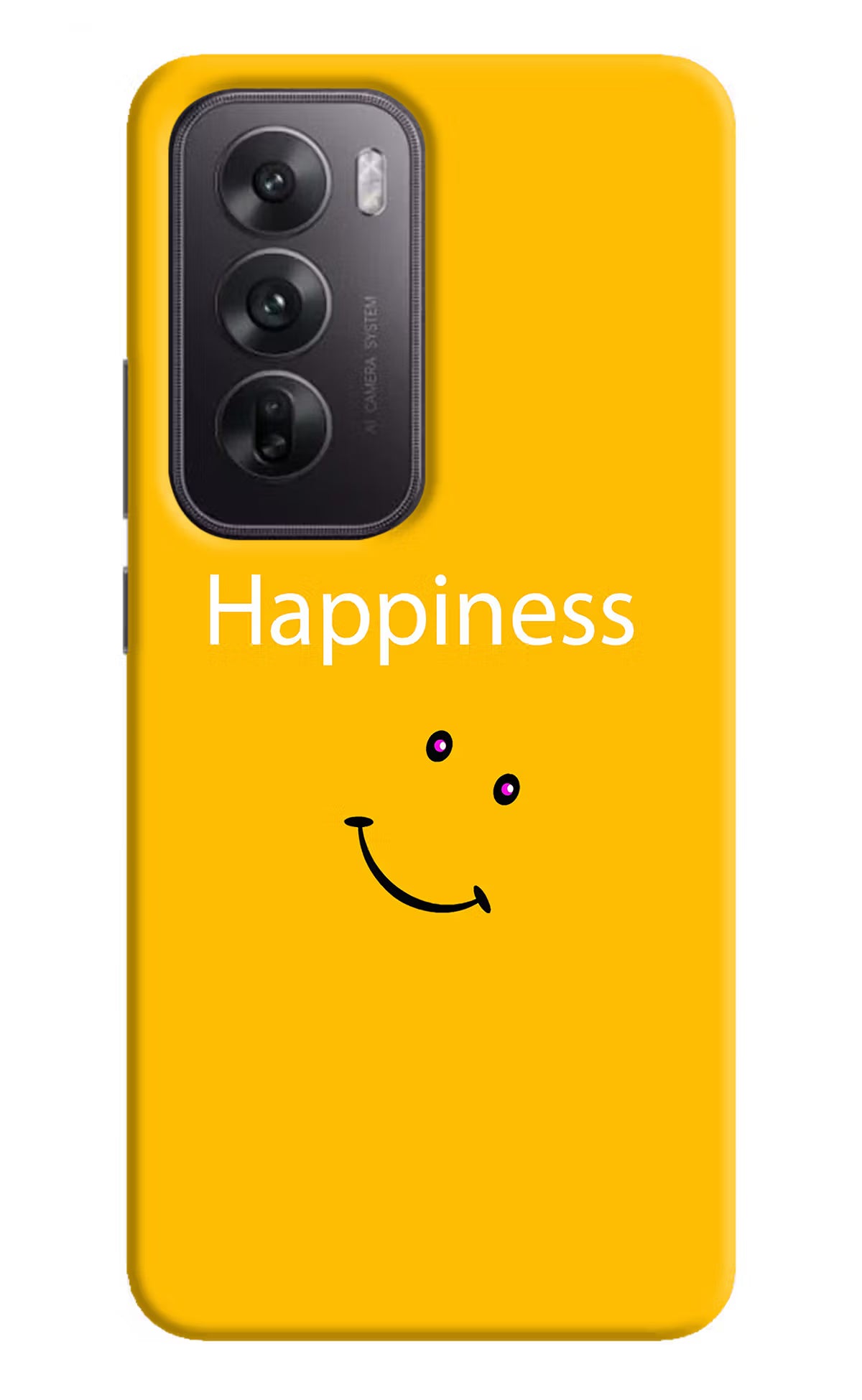Happiness With Smiley Oppo Reno12 5G Hard Case Back Cover by Casekaro