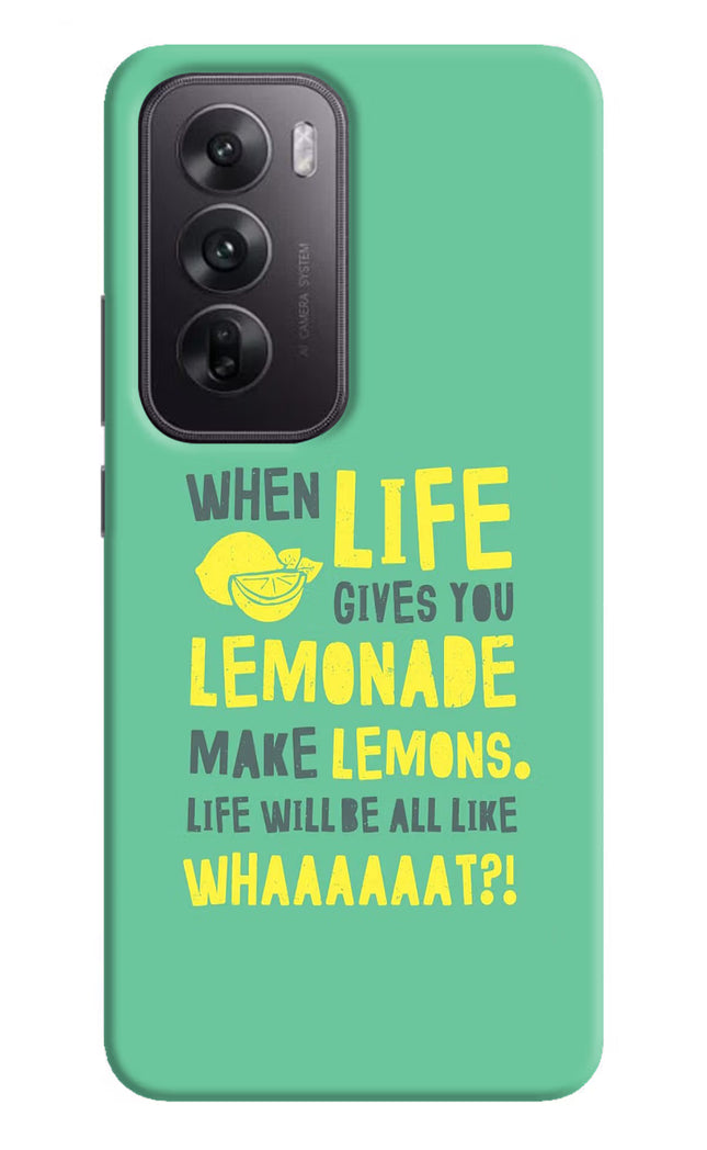 Quote Oppo Reno12 5G Hard Case Back Cover by Casekaro