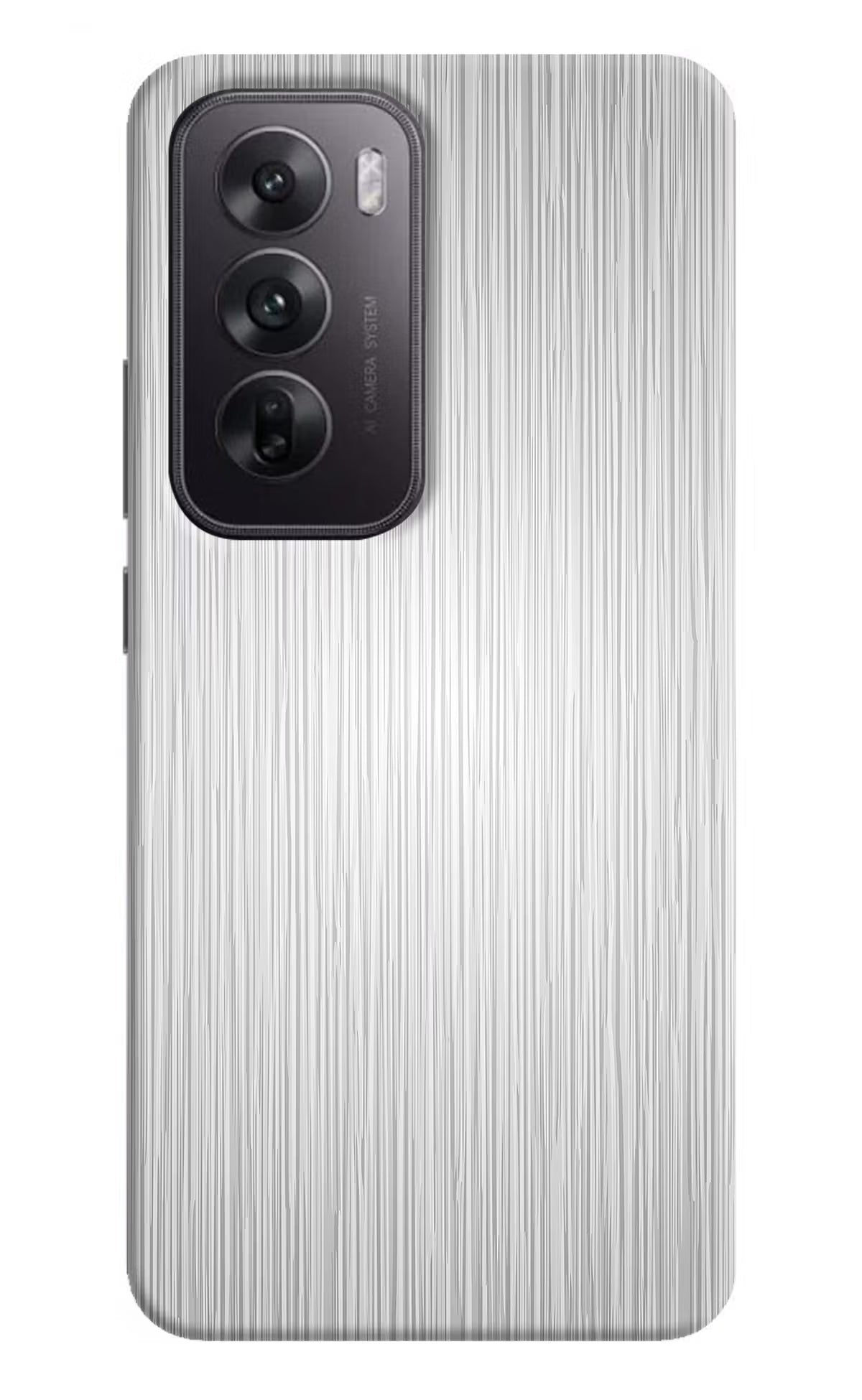 Wooden Grey Texture Oppo Reno12 5G Hard Case Back Cover by Casekaro