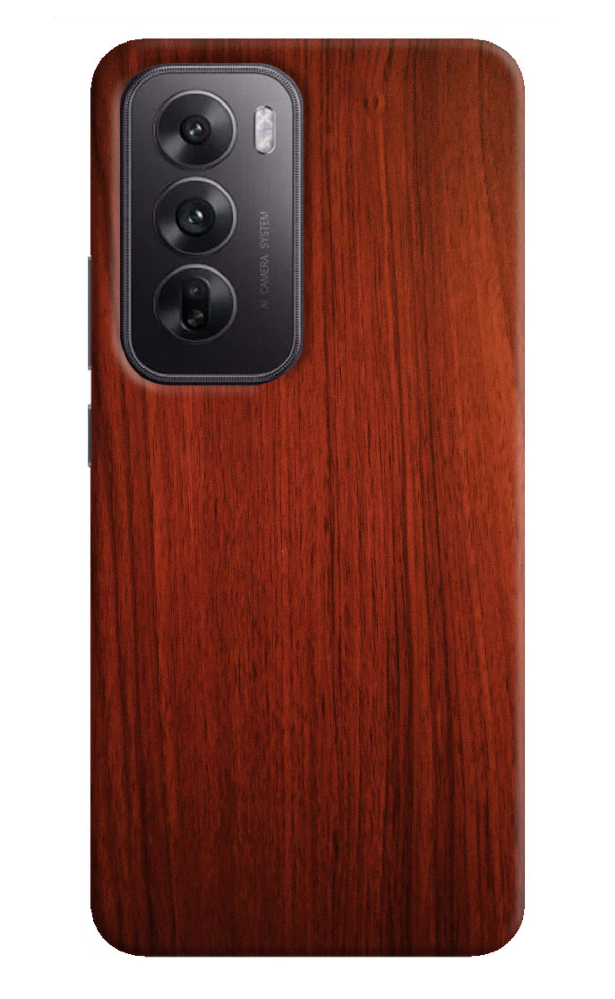 Wooden Plain Pattern Oppo Reno12 5G Back Cover