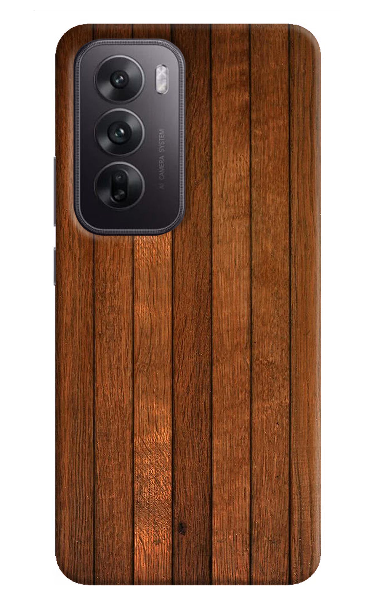 Wooden Artwork Bands Oppo Reno12 5G Back Cover