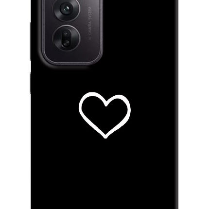 Heart Oppo Reno12 5G Hard Case Back Cover by Casekaro