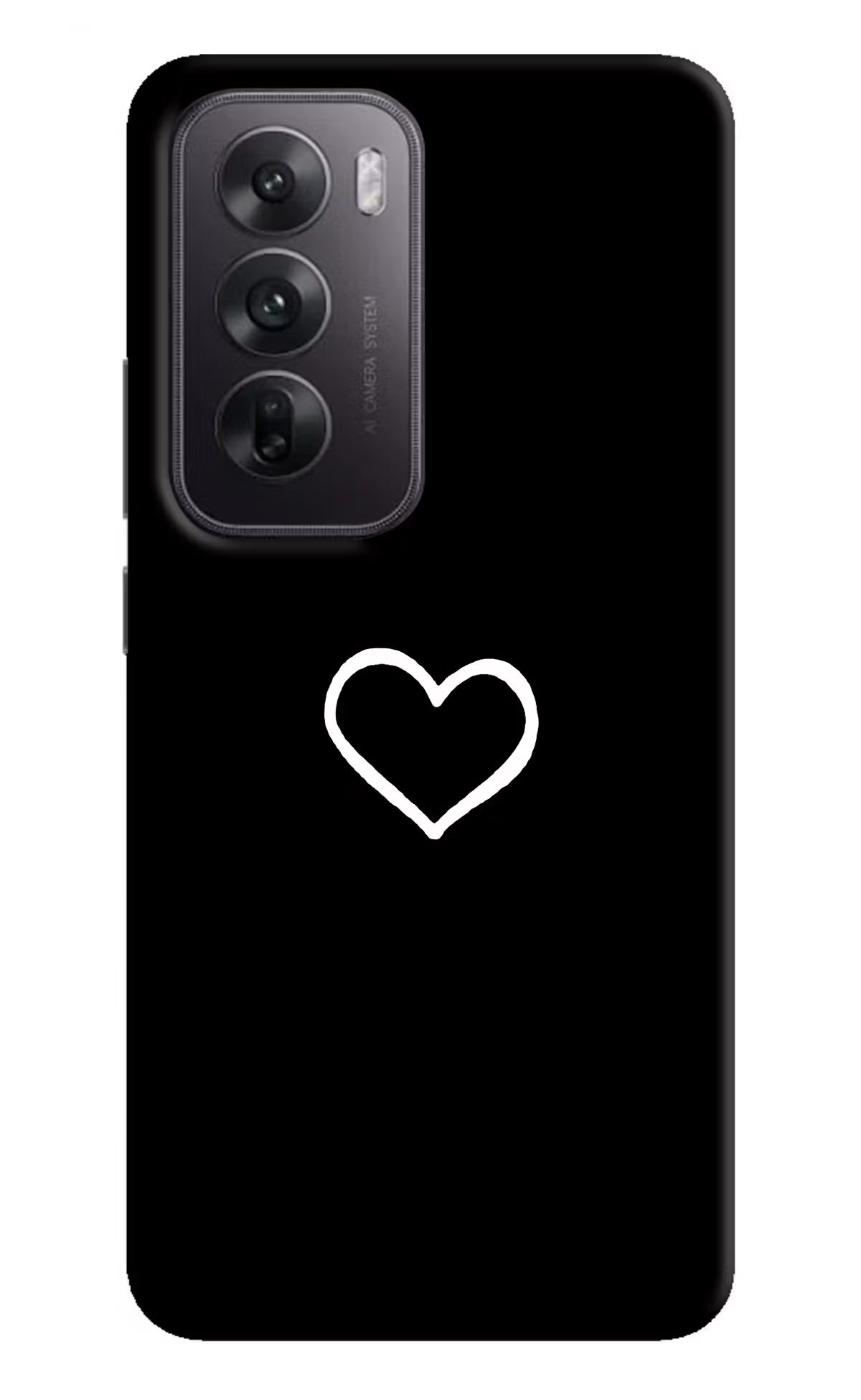 Heart Oppo Reno12 5G Hard Case Back Cover by Casekaro